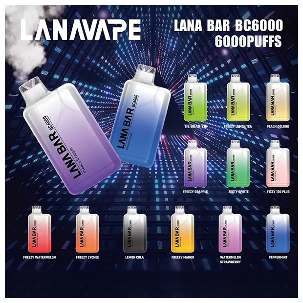 Lana拉娜電子煙一次性拋棄式|Lana Bar BC6000 Puffs|